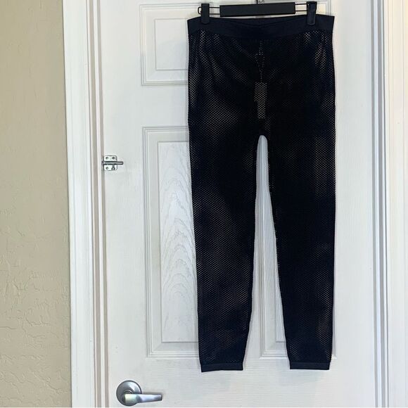 SKIMS Fishnet Leggings Black Onyx Color Size 3X - Picture 1 of 11